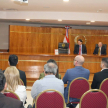 Participaron los presidentes de las Asociaciones de Magistrados Judiciales y de Jueces del Paraguay, Ángel Cohene y Delio Vera Navarro, respectivamente.