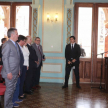 Los ministros de la Corte Antonio Fretes y Luis María Benitez Riera participaron del acto de presentación en el Palacio de Gobierno.