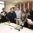 El licenciado Santiago Benitez Riera recibió a los estudiantes en el Museo de la Justicia.