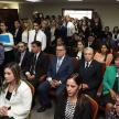 El juramento tuvo lugar en la Sala de Conferencias del noveno piso de la torre norte del Palacio de Justicia de Asunción.