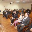 El abogado Édgar Escobar, responsable de la Oficina de Quejas y Denuncias, comentó a los estudiantes las funciones que cumple la dependencia a su cargo.