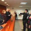 Los ministros de la Corte Suprema de Justicia durante el acto desarrollado en el Palacio de Justicia de Asunción.