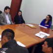 Presencia de los abogados Karina Pereira y Carlos Báez, funcionarios de la Oficina de Mediación de la Circunscripción Judicial de Alto Paraná con los facilitadores.