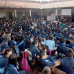 El licenciado Aldo Ávalos explicó a los alumnos los objetivos de la campaña educativa.