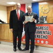 El director del Sistema de Facilitadores Judiciales recibió un certificado de reconocimiento durante el IV Congreso Departamental de Derecho Encarnación