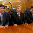 Directivos de la Asociación de Magistrados Judiciales del Paraguay y el disertante.