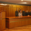 El secretario general de la máxima instancia judicial, Gonzalo Sosa Nicoli, relatando el acta de juramento.