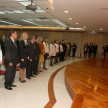 Acto de juramento de jueces y magistrados ante las máximas autoridades del Poder Judicial en el Palacio de Justicia de Asunción.