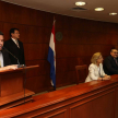 El director de Comunicación de la máxima instancia judicial, Luis Giménez, durante la apertura de la conferencia de prensa.