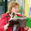 La Presidenta de la Circunscripción judicial de Alto Paraná brindó unas palabras a los presentes.