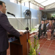 El Fiscal General del Estado, Javier Díaz Verón durante su discurso en el acto de inauguración de la nueva sede