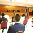 Los ministros de la Corte Suprema de Justicia, doctores Eugenio Jiménez Rolón, Luis María Benítez Riera y César M. Diesel Junghanns tomaron juramento de rigor.