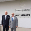 El cónsul honorario de Paraguay en la Provincia de Guayas y decano consular, don Javier Simón, y el ministro de la Corte Suprema de Justicia de Paraguay Prof. Dr. Miguel Óscar Bajac Albertini