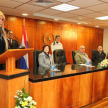 La presidenta de la Cooperativa Universitaria, doctora Marta Sosa explicando detalles del acuerdo firmado.