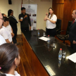 La presidenta de la Asociación de Sordos del Paraguay, Paola Amelia Duarte agradeció la oportunidad de servir como facilitadores judiciales