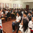 Durante la actividad se brindó información a más de 200 alumnos de la Escuela Básica San Miguel.