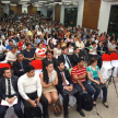 El encuentro contó con numerosos estudiantes de todos los cursos de la carrera de Derecho.