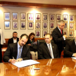 El doctor Gonzalo Sosa Nicoli, secretario general de la Corte Suprema de Justicia, participó en la firma del convenio.