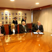 Además acompañaron el secretario general, Javier Candia Fernández, y miembros del equipo técnico de la Municipalidad.
