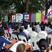 La charla educativa se desarrolló en el Colegio Nacional Carmelo Barrios.