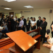 Tras la asunción como nueva presidenta de la Corte, la doctora Alicia Pucheta de Correa brindó una conferencia de prensa.