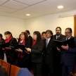 Integrantes del Coro del Poder Judicial compartieron temas paraguayos con los presentes.