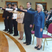 Los magistrados y fiscal prestaron juramento en el Salón Auditorio del Palacio de Justicia de Asunción