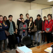 El juez del fuero Civil y Comercial Édgar Rivas recibió en su despacho a los alumnos de la carrera de Contabilidad de la Universidad Católica.