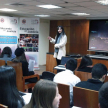 La titular de la Secretaría de Educación, licenciada Amada Herrera, comentó a los alumnos sobre el alcance del Programa.