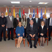 Posterior al encuentro se realizó la foto entre los ministros de la Corte y los miembros de la Comisión.