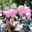 Varias mujeres asistieron al acto que se realizó en la Plaza de la Justicia de Asunción.