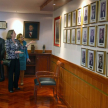 Las autoridades judiciales mostraron a la ilustre visitantes la galería fotográfica de ex presidentes de Corte