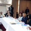 De la reunión participaron las ministras Alicia Pucheta y Miryam Peña.