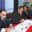 Luego del juramento se procedió a la firma del memorándum de entendimiento con la Municipalidad de Atyrá.