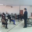 La evaluación tuvo lugar en la Facultad de Derecho Ciencias Políticas y Sociales de la Universidad Nacional, filial San Pedro.