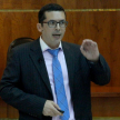 El abogado Juan Pablo Mendoza desarrollando el módulo sobre “Alegatos de Apertura y Clausura. Aspectos Argumentativos”.