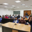  La licenciada Amada Herrera dio la bienvenida a los alumnos de la Escuela Defensores del Chaco