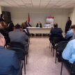 La reunión se realizó en el salón multiuso del Palacio de Justicia de Cascupé con los jueces de Paz de Cordillera, autoridades policiales y representantes del Ministerio de Salud.