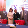 La presidenta de la Corte, doctora Alicia Pucheta, y la vicepresidenta segunda, Miryam Peña, participaron del encuentro.