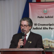 El doctor Isidro González Sánchez, presidente de la Circunscripción Judicial de Alto Paraná, agradeció el acompañamiento del ministro Blanco