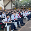 La charla tuvo lugar en el Colegio San Roque González de Santacruz del km 14 de la ciudad de Minga Guazú.