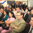 Magistrados, funcionarios judiciales y autoridades locales de San Alberto participaron del acto.