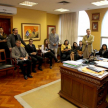 El defensor público paraguayo Carlos Flores se encargó de dar una breve descripción de la actividad que involucra la visita de sus colegas.