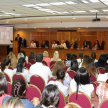 La actividad se desarrolló en el Salón Auditorio de la sede judicial capitalina.