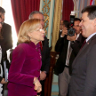 Saludo entre la presidenta Alicia Pucheta y el presidente Horacio Cartes.