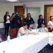 Periodistas de diversos medios participaron de la conferencia de prensa.