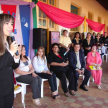 La licenciada Amada Herrera brindó agradecimientos a las autoridades locales y al plantel docente.