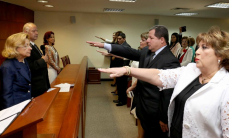 Magistrados realizaron juramento de rigor ante la Corte