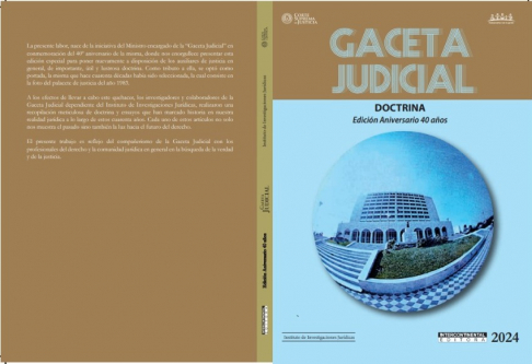 Edición especial de la “Gaceta Judicial” por su 40º aniversario.