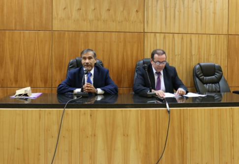 El ministro Manuel Ramírez Candia visitó la sede judicial de Villarrica